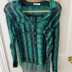 Equipment sheer blouse XS